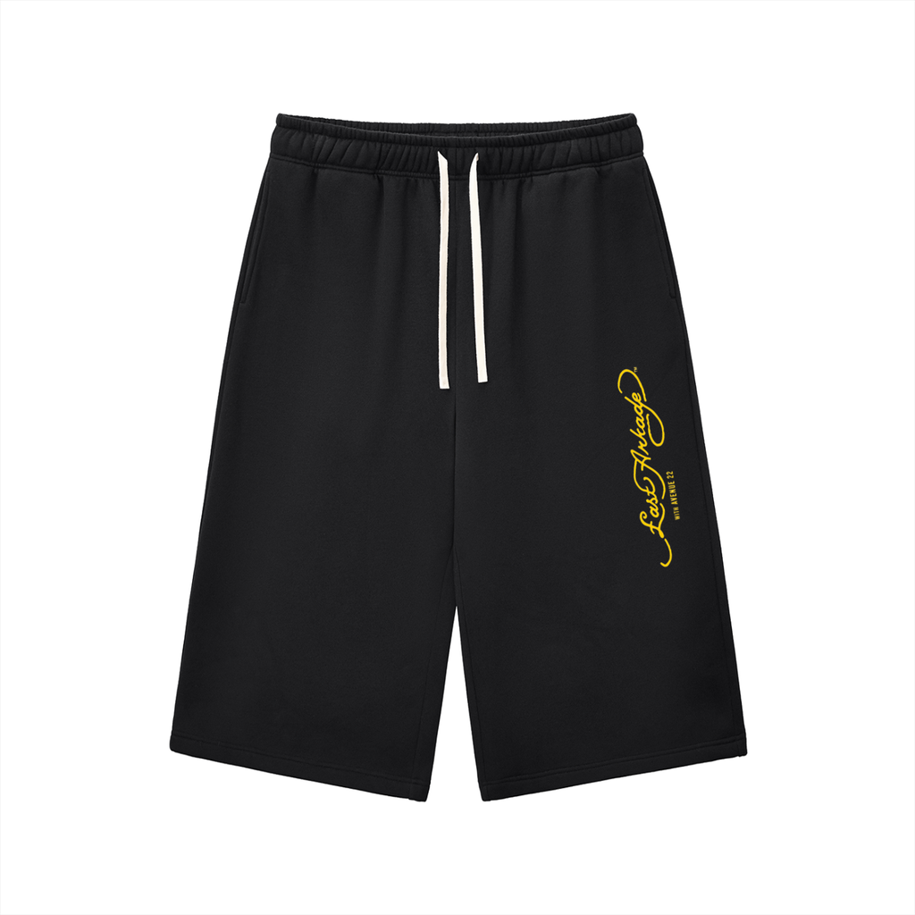 Relaxed Drawstring Three-quarter Sweatpants
