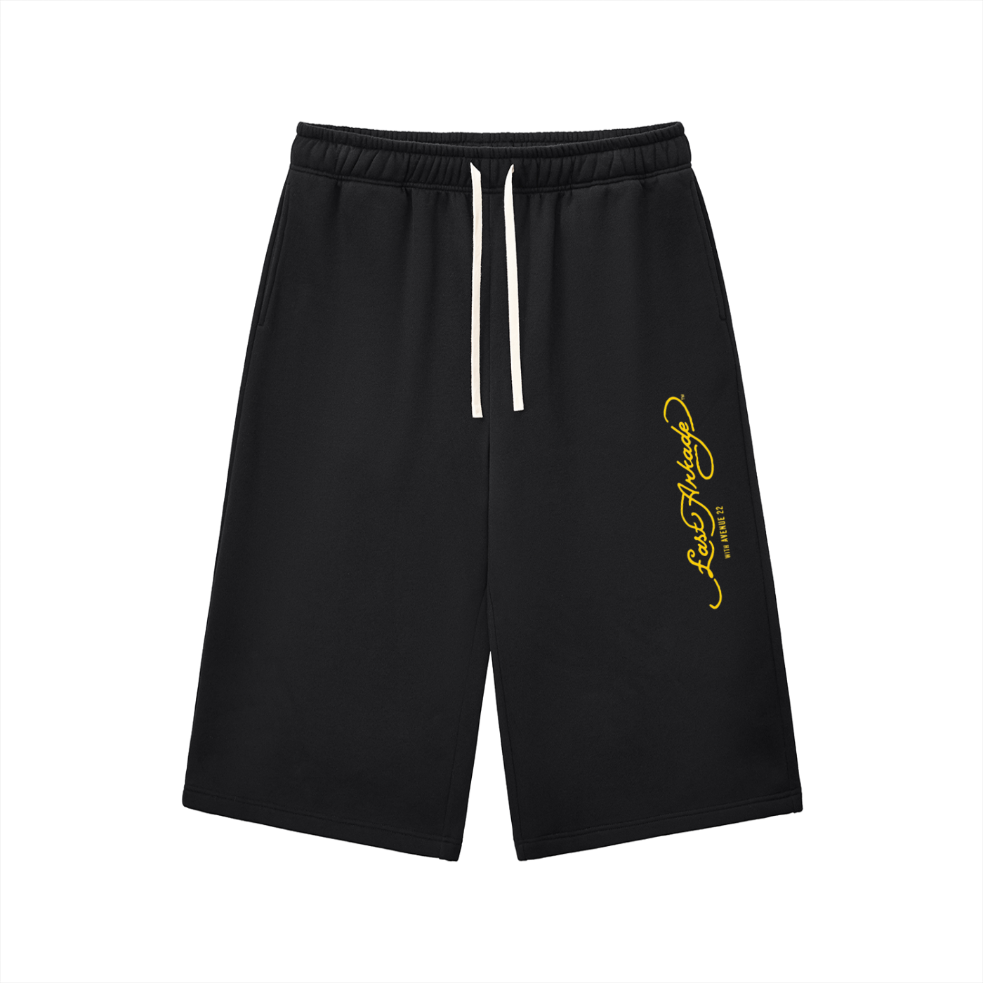 Relaxed Drawstring Three-quarter Sweatpants