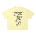 Beach White vintage washed logo tee