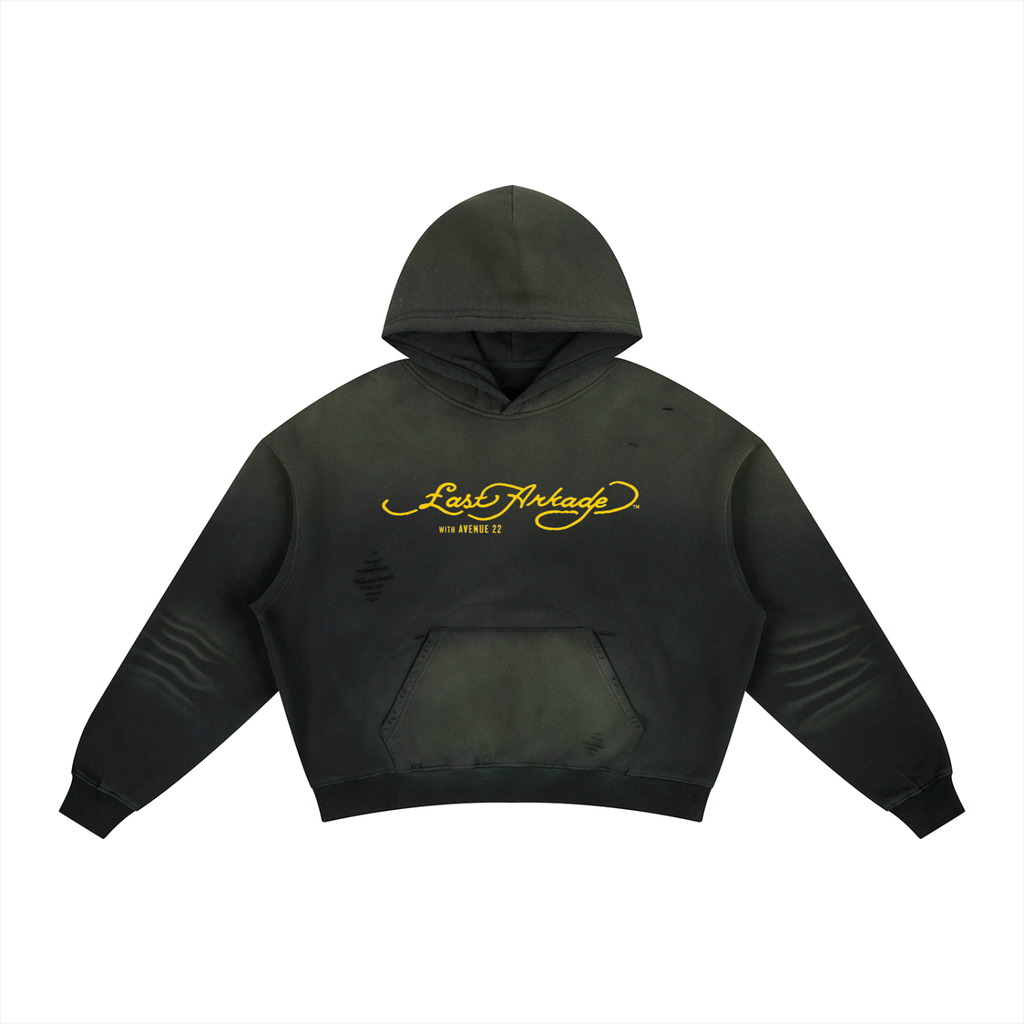 Sunfade Boxy logo Hoodie