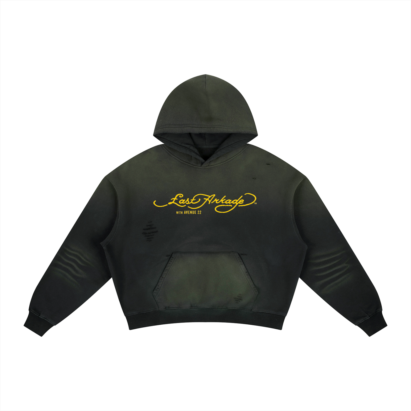 Sunfade Boxy logo Hoodie