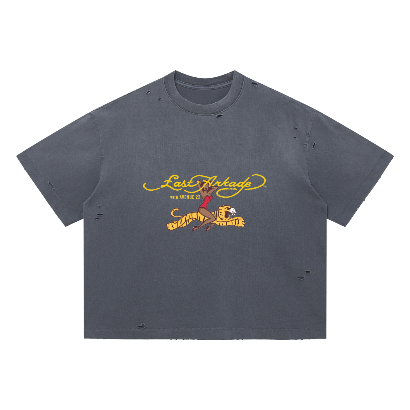 Vintage Washed Distressed logo T-Shirt